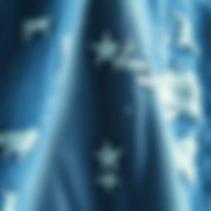 Close-up of fabric texture and distressing