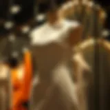 Elegant formal bandage dress showcased on a mannequin