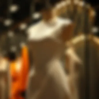 Elegant formal bandage dress showcased on a mannequin