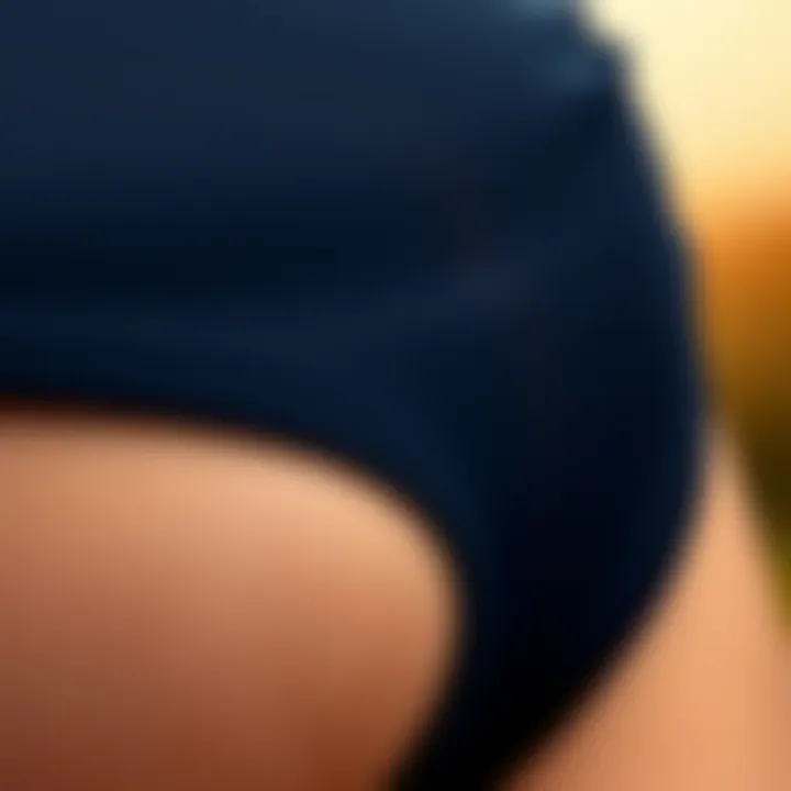 Close-up of fabric showcasing the quality and texture of a seamless thong bodysuit