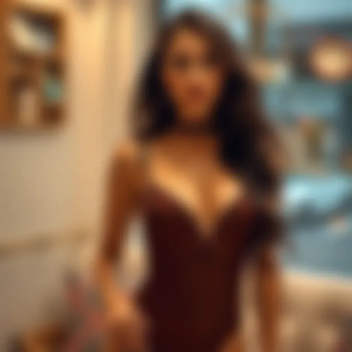 Fashionable styling options for a seamless thong bodysuit in a chic setting