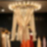 Elegant Sheer Tie Front Blouse on Hanger Elegant sheer tie front blouse displayed on a hanger