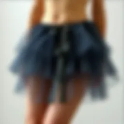 Elegant under skirt tutu showcasing layered design