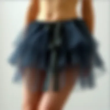 Elegant under skirt tutu showcasing layered design
