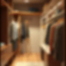 Modern folding closet rod design showcasing space efficiency