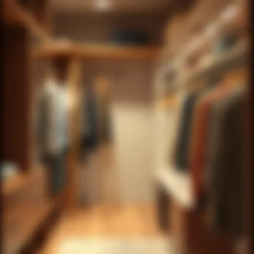 Modern folding closet rod design showcasing space efficiency