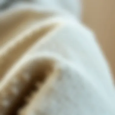 Close-up of fabric texture of a blanket hoodie