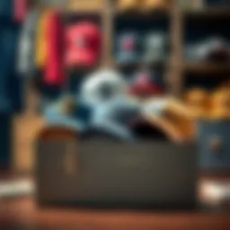 Stylish baseball cap storage box showcasing various cap styles