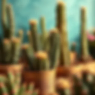 Stylish cactus art showcasing cultural significance and design elements