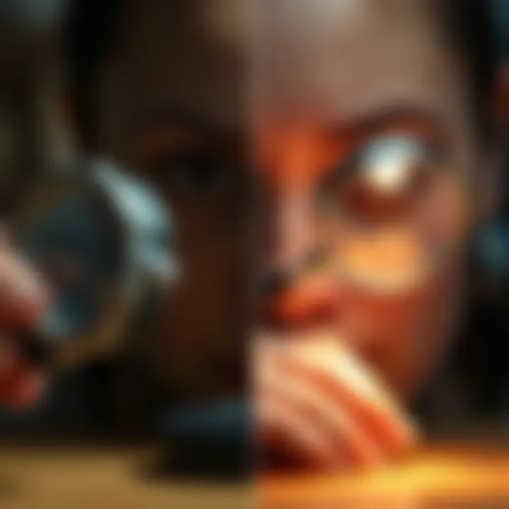 A side-by-side comparison of traditional and modern magnification tools