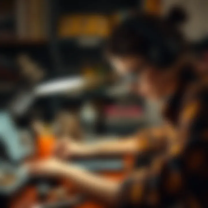 An assortment of hobbyist activities enhanced by magnification