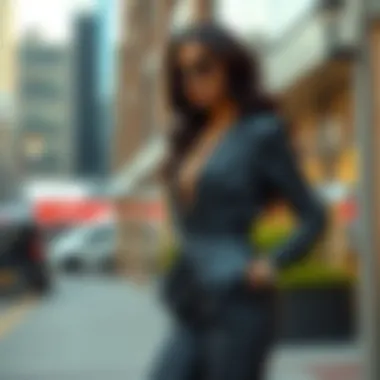 A stylish parasuit jumpsuit showcased in an urban setting, highlighting its modern design.