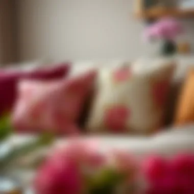 Elegant Fabrics for Couch Throw Pillows Elegant throw pillow covers showcasing various fabrics on a couch