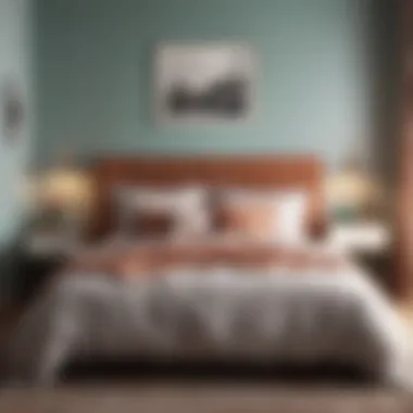 An elegant color palette that harmonizes various tastes in bedroom decor.