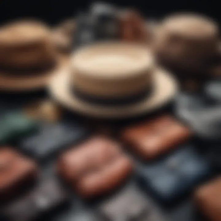 An array of different clip types suitable for bags and hats.