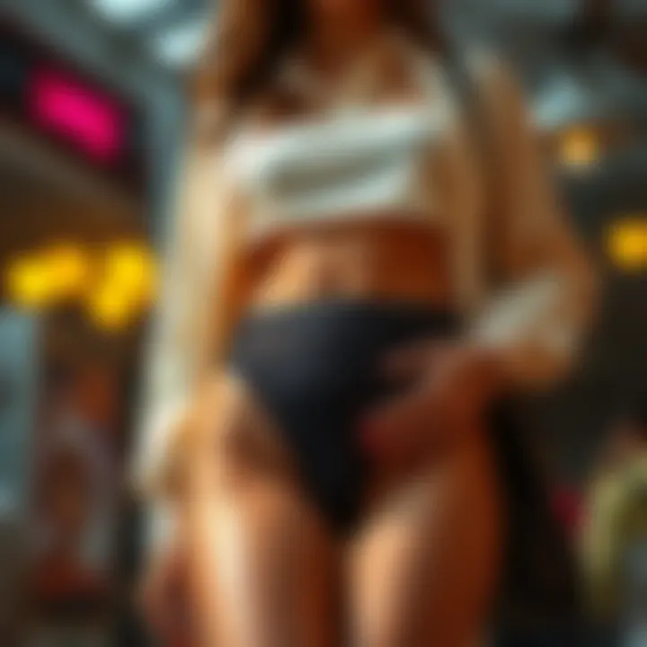 Elevating Fashion with Functional Underwear Fashionable outfit featuring a waist slimming thong as an undergarment