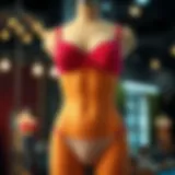 Stylish waist slimming thong displayed on a mannequin