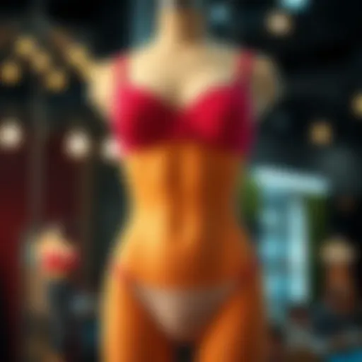 Stylish waist slimming thong displayed on a mannequin