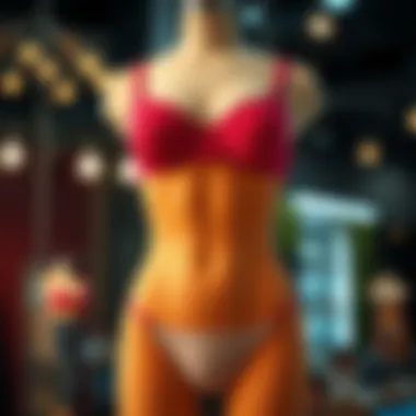 The Elegance of Waist Slimming Thongs Stylish waist slimming thong displayed on a mannequin