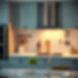 Innovative waterproof sticky hooks displayed in a modern kitchen setup