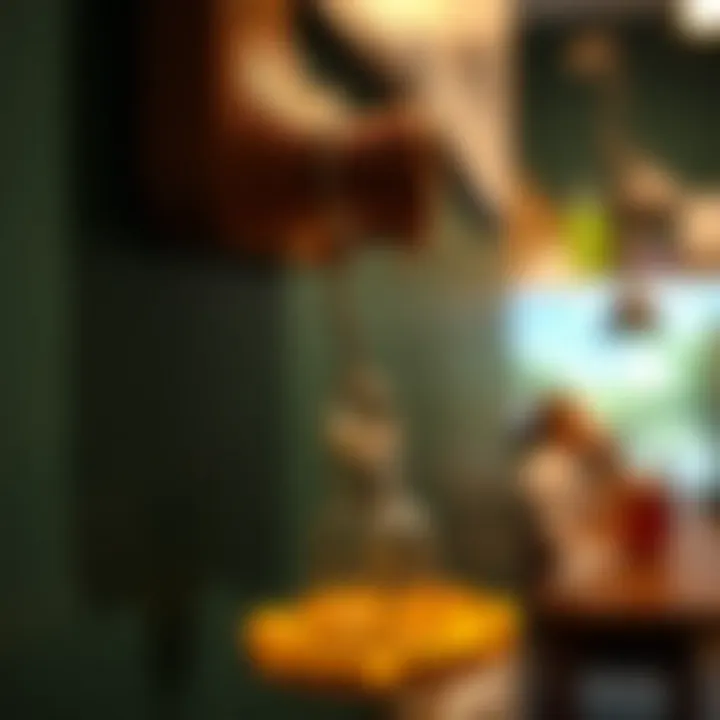 Close-up of a waterproof sticky hook supporting decorative items