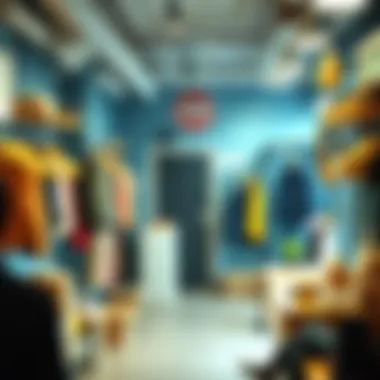 Commercial space utilizing waterproof sticky hooks for effective display