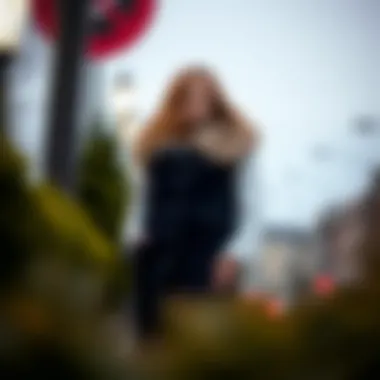 Stylish plus size winter vest in deep navy with faux fur collar