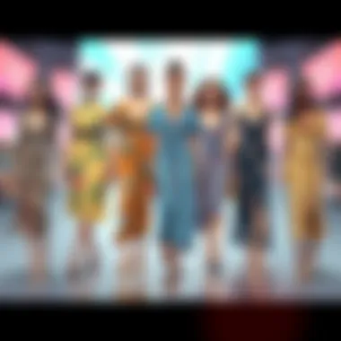 Diverse range of plus midi dresses representing various cultures