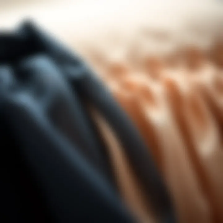 Close-up of fabric textures used in plus midi dresses