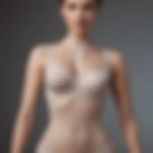 Elegant design showcasing X Cross shapewear on a mannequin