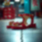 A stylish pair of Y2K sandals showcasing vibrant colors and unique design elements.