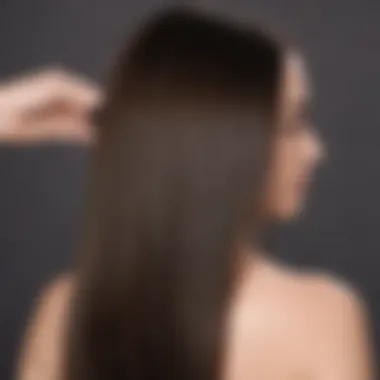 Step-by-step guide on applying yaki straight hair clip-ins.