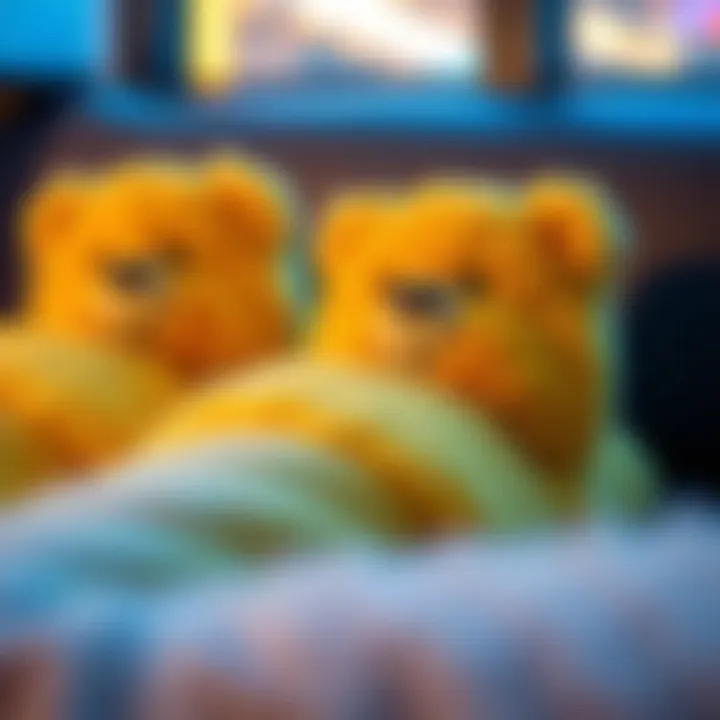 Stylish Yellow Bear Slippers Stylish yellow bear slippers with contemporary design