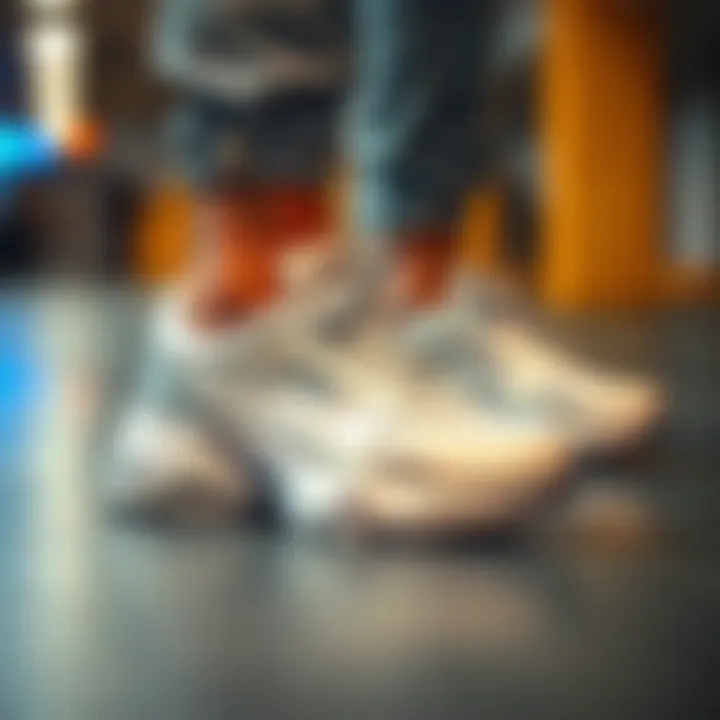 Innovative air cushion technology showcased in sneakers