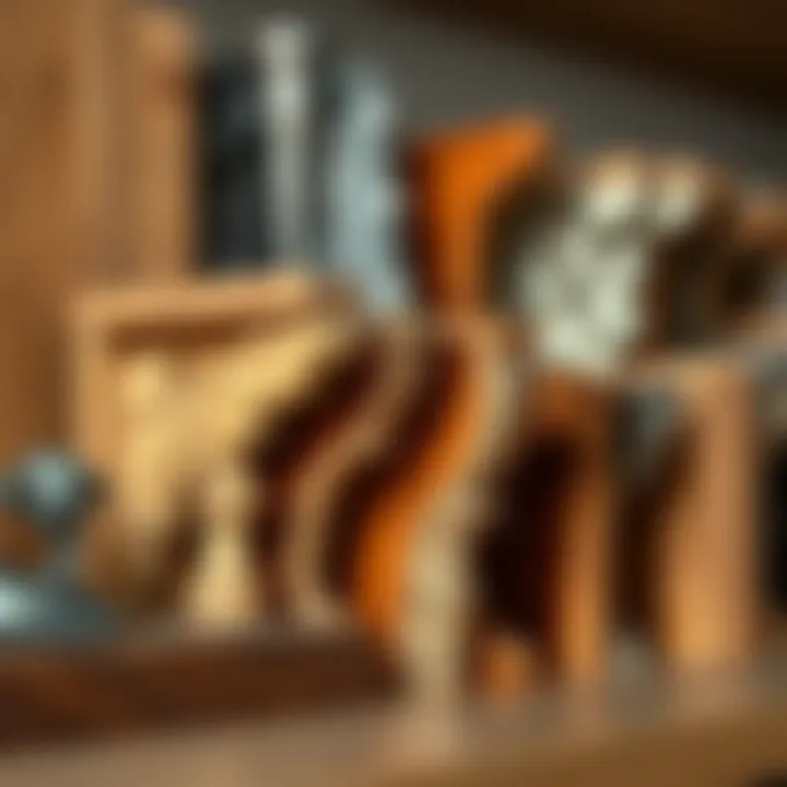 Diverse Materials for Durability and Aesthetics Variety of materials used for decorative shelf brackets displayed together