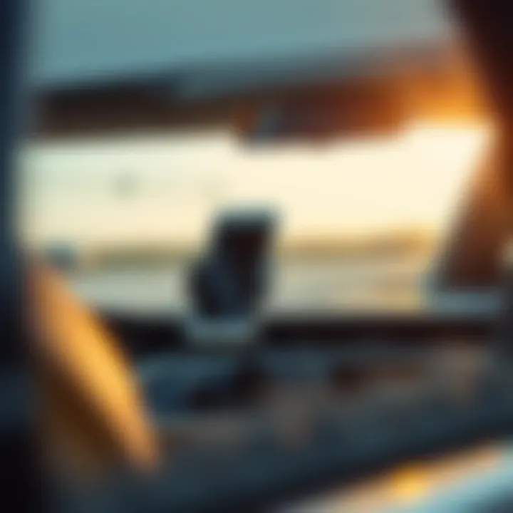 Installation of a bling phone holder in a vehicle