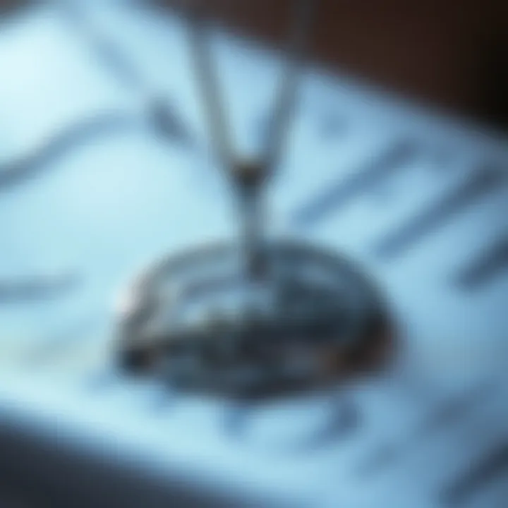 Personalized necklace featuring a name