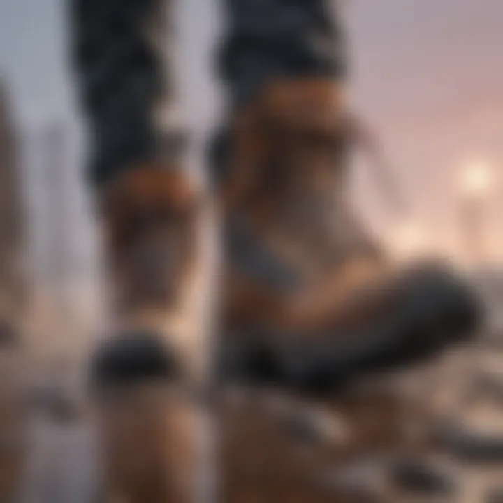 Close-up of advanced technology in Merrell boots