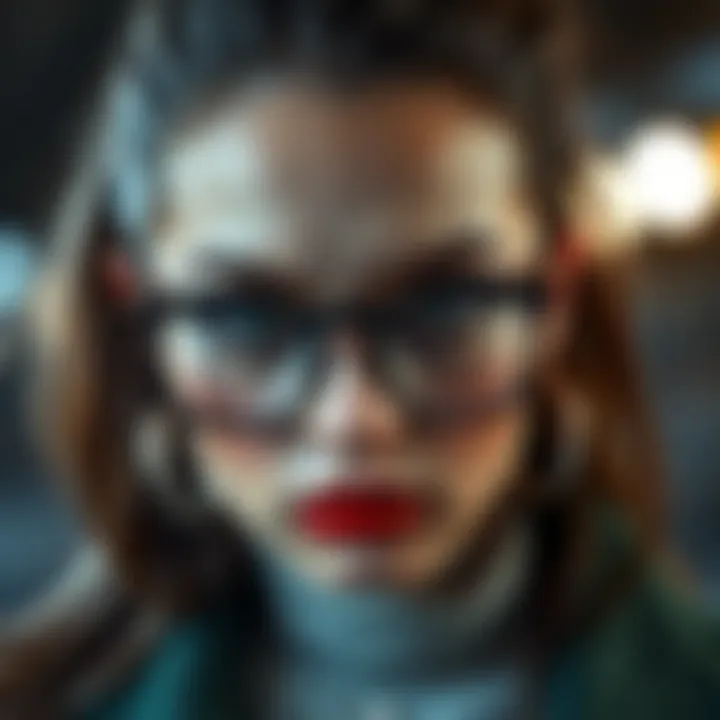 Modern Gothic Eyeglasses in Fashion Modern interpretation of gothic eyeglasses in contemporary fashion