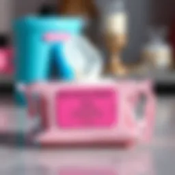 Close-up view of nail polish wipes in packaging