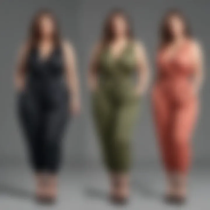 Versatile styling options for plus size harem pants jumpsuits.