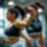 Dynamic performance of polo sports bra sets during athletic activities