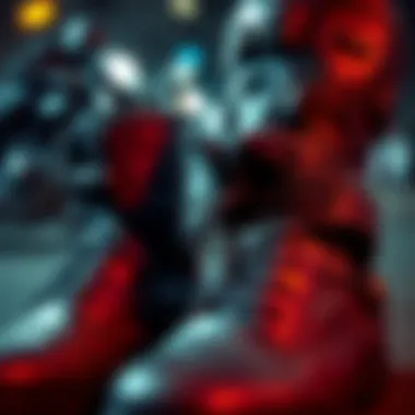 Close-up of durable materials used in motorcycle boots