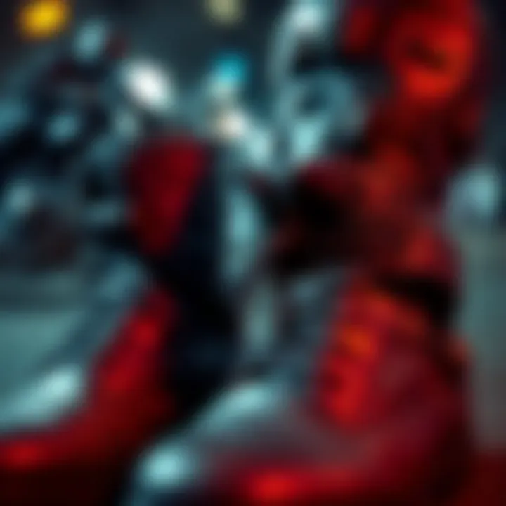 Close-up of durable materials used in motorcycle boots