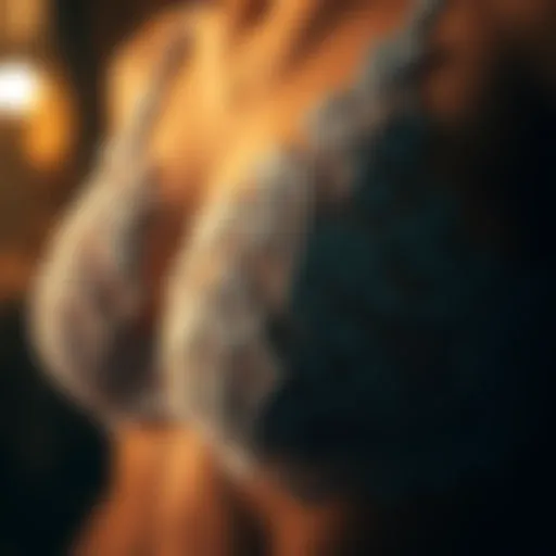 Luxurious lace detail showcasing the intricate craftsmanship of Romwe lingerie.