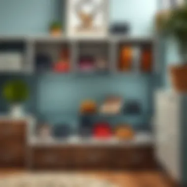 Stylish shoe storage options using various materials