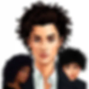 Stylish hairstyle featuring yaki curly hair, demonstrating various styling techniques.