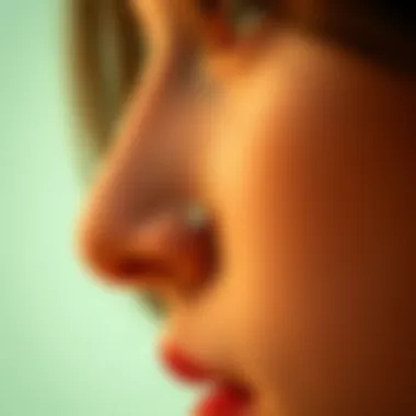 Delicate flower stud nose ring design