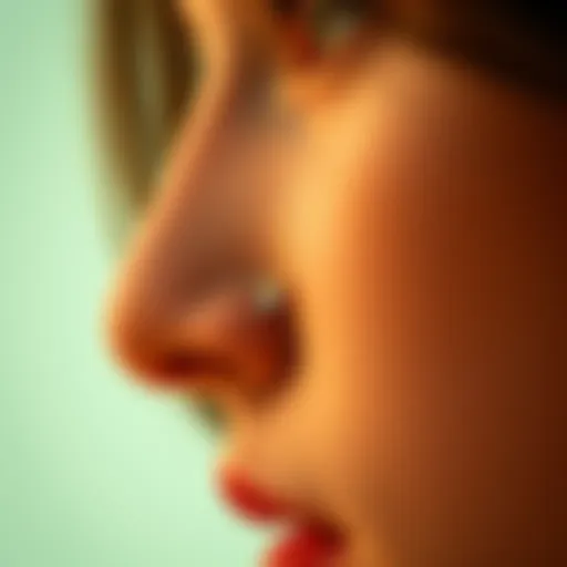 Delicate flower stud nose ring design