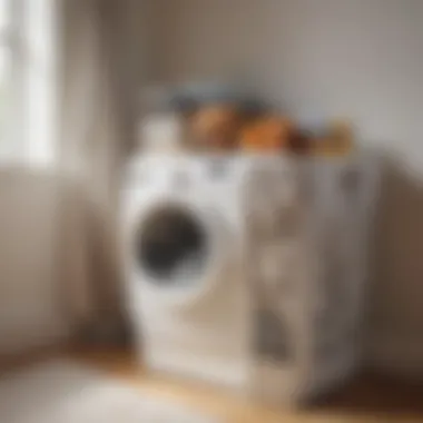 Functional use of the fox laundry basket in a modern bedroom